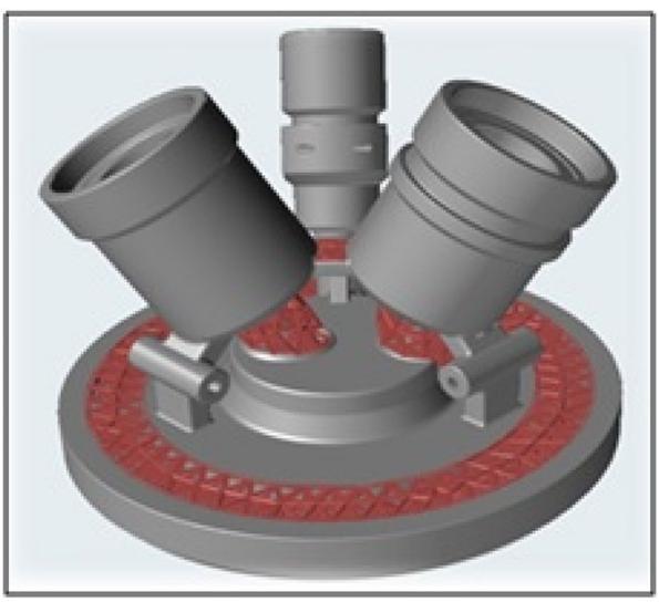 Topologically optimized IN718 fuel injector