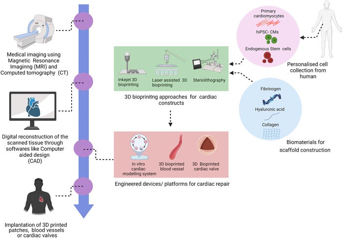Figure 1. 3D bioprinting technology for cardiac repair and regeneration.